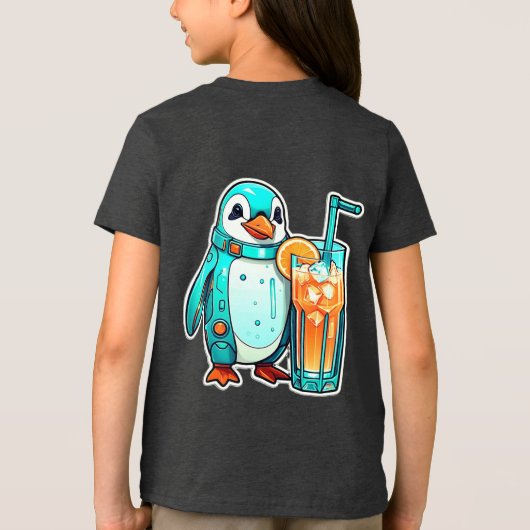 Pinguin's Aqua Sips Tri-Blend Shirt (Achterkant)