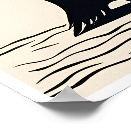 Pinguïns - Archival Woodblock Print (Hoek)