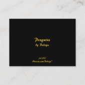 Pinguïns ATC Visitekaartje (Achterkant)