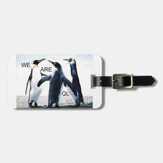 pinguïns bagagelabel (Voorkant horizontaal)