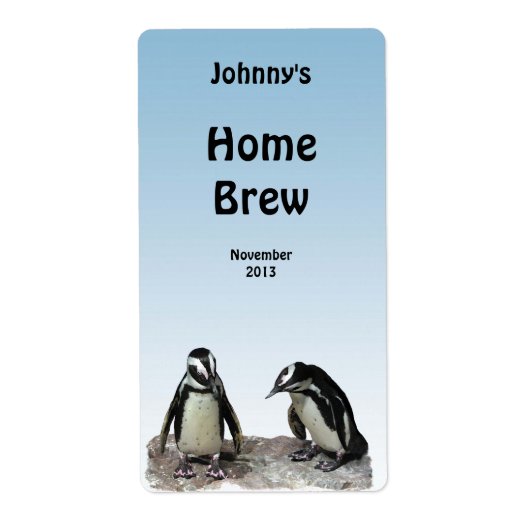 Pinguïns Bier Label (Voorkant)