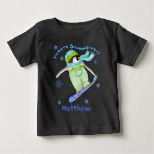 Pinguïns bij Play, Snowboarder, Baby T-shirt