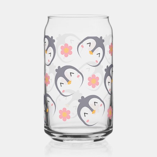 pinguïns blikvorm glas (Voorkant)