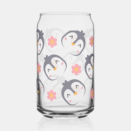 pinguïns blikvorm glas (Achterkant)