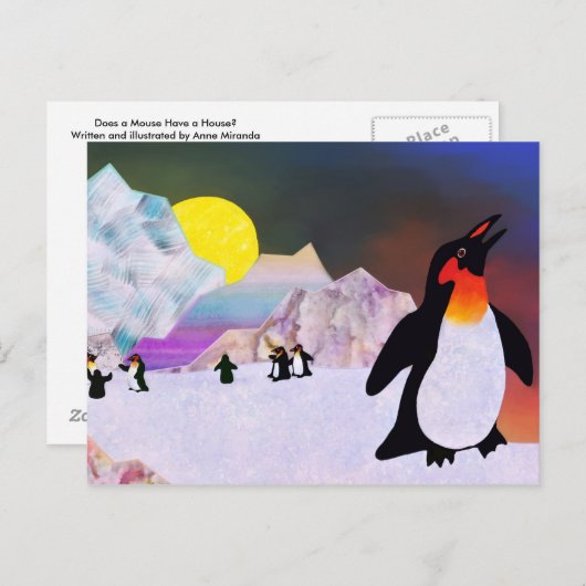 pinguïns briefkaart (Voorkant / Achterkant)