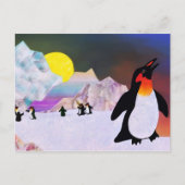 pinguïns briefkaart (Voorkant)
