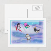 pinguïns briefkaart (Voorkant / Achterkant)