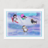 pinguïns briefkaart (Voorkant)