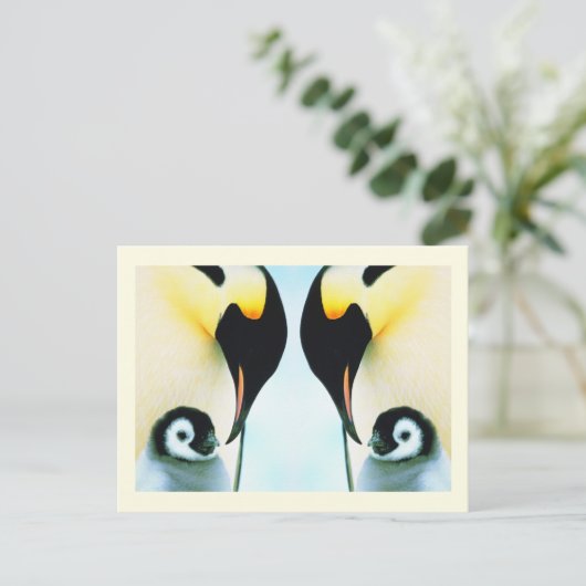 Pinguïns Briefkaart (Staand voorkant)
