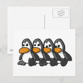 pinguïns briefkaart (Voorkant / Achterkant)
