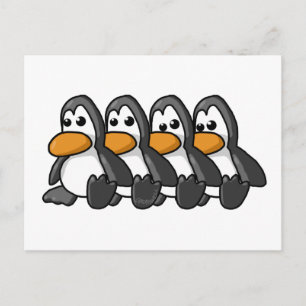 pinguïns briefkaart