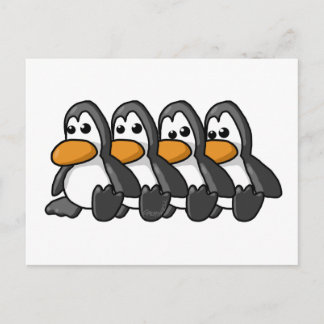 pinguïns briefkaart