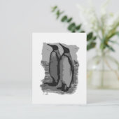 pinguïns briefkaart (Staand voorkant)