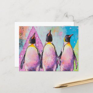 pinguïns briefkaart