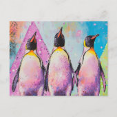 pinguïns briefkaart (Voorkant)