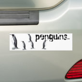 pinguïns... bumpersticker (Op auto)