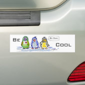 Pinguïns-Bumpersticker van Cartoon zijn Bumpersticker (Op auto)