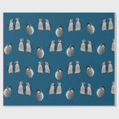 pinguïns cadeaupapier (Vlak)