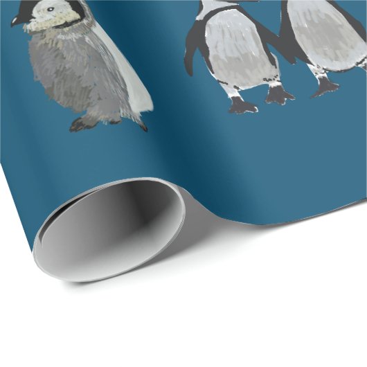 pinguïns cadeaupapier (Rol Hoek)