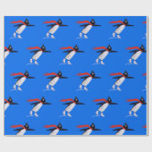 Pinguïns Cadeaupapier (Vlak)