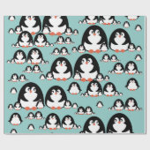 pinguïns cadeaupapier (Vlak)