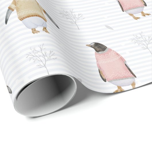 pinguïns cadeaupapier (Rol Hoek)