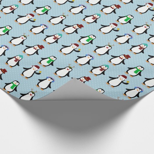pinguïns cadeaupapier (Hoek)