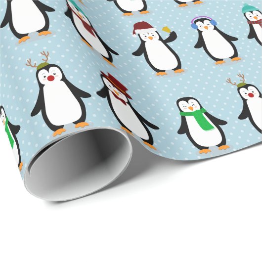 pinguïns cadeaupapier (Rol Hoek)