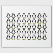 Pinguïns cadeaupapier voor het verpakken van cadea (Vlak)