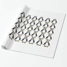 Pinguïns cadeaupapier voor het verpakken van cadea