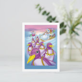 pinguïns_card briefkaart (Staand voorkant)