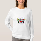 Pinguïns Caroling Kerstmis T-shirt (Voorkant)