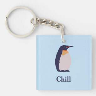 Pinguïns, chillen sleutelhanger