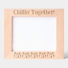 Pinguïns, Chillin' Together, 10 x 8" Landschap Gegraveerde Lijstjes