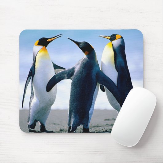 pinguïns: Colorful Penguin Mousepad of Muismat (Met muis)