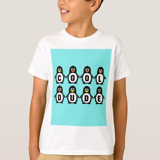 Pinguïns "Cool guy" T-shirt (Voorkant)