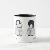 Pinguins Custom Cute Mok (Midden)