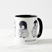 Pinguins Custom Cute Mok (Voorkant rechts)