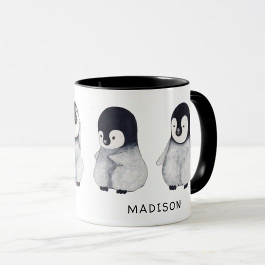 Pinguins Custom Cute Mok (Voorkant rechts)