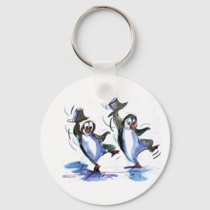 pinguïns dansen sleutelhanger
