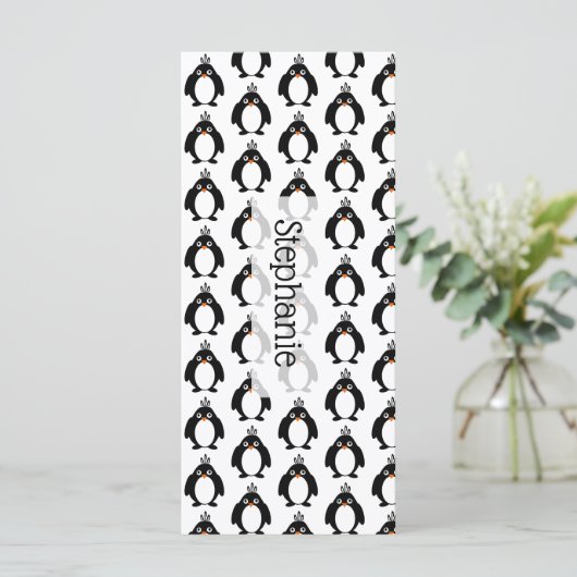 Pinguins Design Bladwijzer (Staand voorkant)