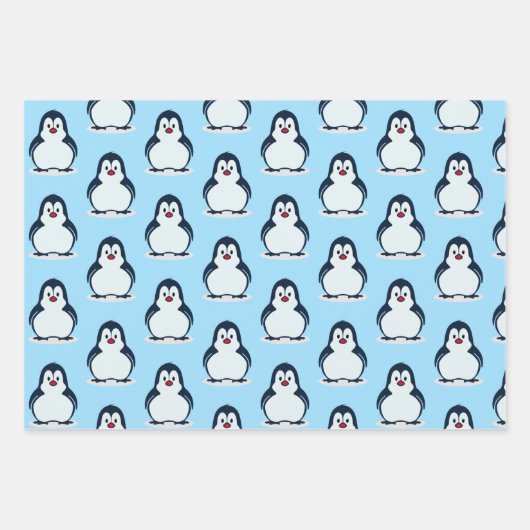 Pinguïns Design Wrapping Paper Set (Voorkant 2)