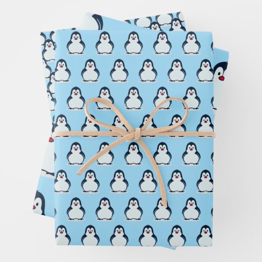 Pinguïns Design Wrapping Paper Set (In situ)
