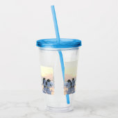 pinguïns die op een ijsgang koelen acryl drinkbeker (Links)