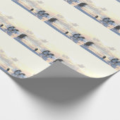 pinguïns die op een ijsgang koelen cadeaupapier (Hoek)