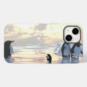 pinguïns die op een ijsgang koelen Case-Mate iPhone case (Achterkant (horizontaal))