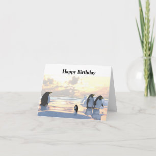 pinguïns die op een ijsgang koelen kaart