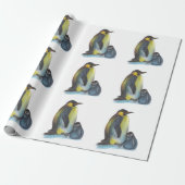pinguïns die papier met matte overvullen (Uitgerold)