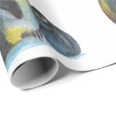 pinguïns die papier met matte overvullen (Rol Hoek)