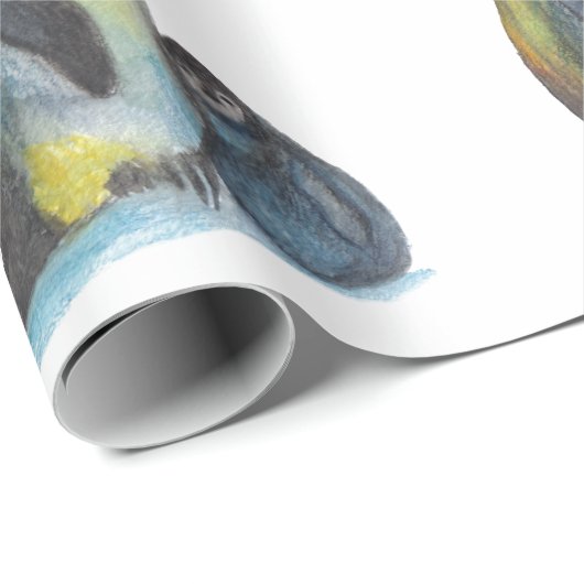 pinguïns die papier met matte overvullen (Rol Hoek)